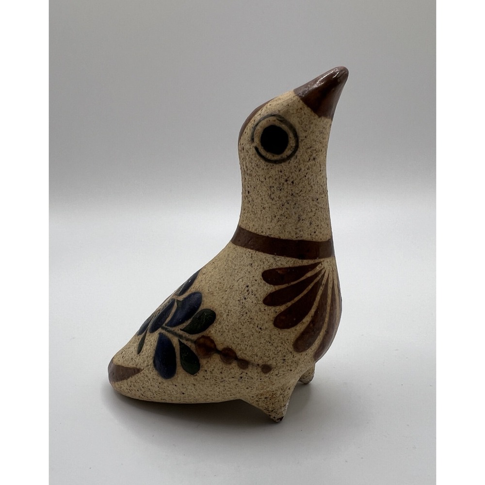 Vintage Mexican Hand Painted‎ Pottery Bird